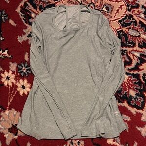 Marika Light Green Long Sleeve Cut Out Tee